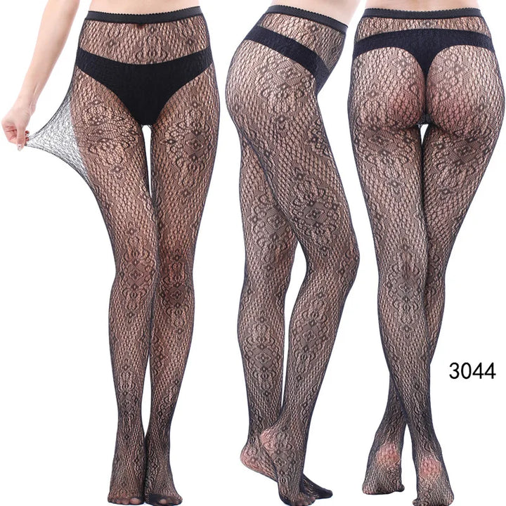 Womens Fishnet Tights Suspender Pantyhose Thigh-High Stockings