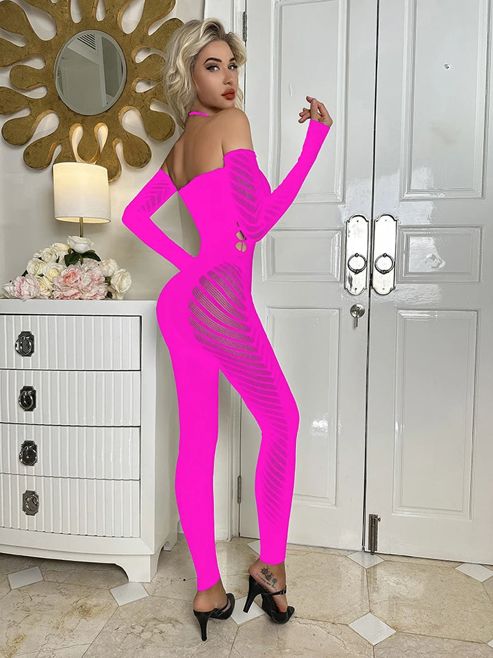2024 AW Thick Fishnet Bodystocking Women's Sexy Lingerie Warm Underwear Stockings Full Body 2023 Lingerie Femme Sexy