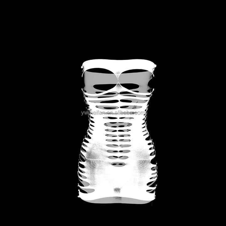 Wholesale Cheap Quality Mesh Bodystocking Women Sexy Hollow Out Bodysuit Off Shoulder Sexy Lingerie Dress
