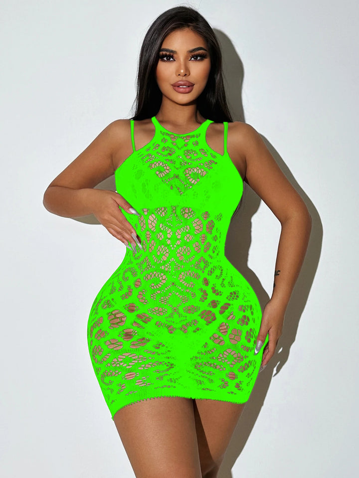Manufacturer Womens Sexy Floral Baby Dolls Fishnet Dress 2024 Chemise Black Lace Erotic Lingerie Stockings Full Body