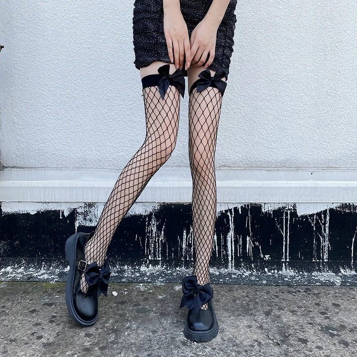 Women Sexy Fishnets Stockings Tights Sexy Fishnets Hosiery Knee Socks Nylon Rhinestone Fishnets Socks