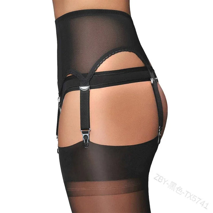 Lingerie Costumes Knee High Stocks Garter Belts With Straps Plastic Clip for Silk Stocking Fishnet/Net Suspender Pantyhose