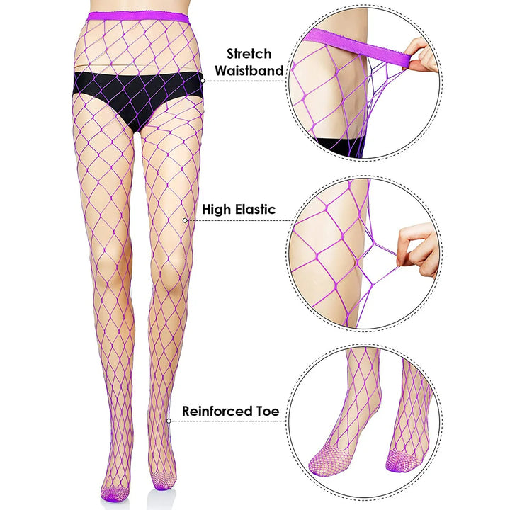 Denim Pants Sexy Fishnets Stockings Hollow Out Sexy Women Thin-high Tights Mesh Compression Fishnet  Leggings Stockings