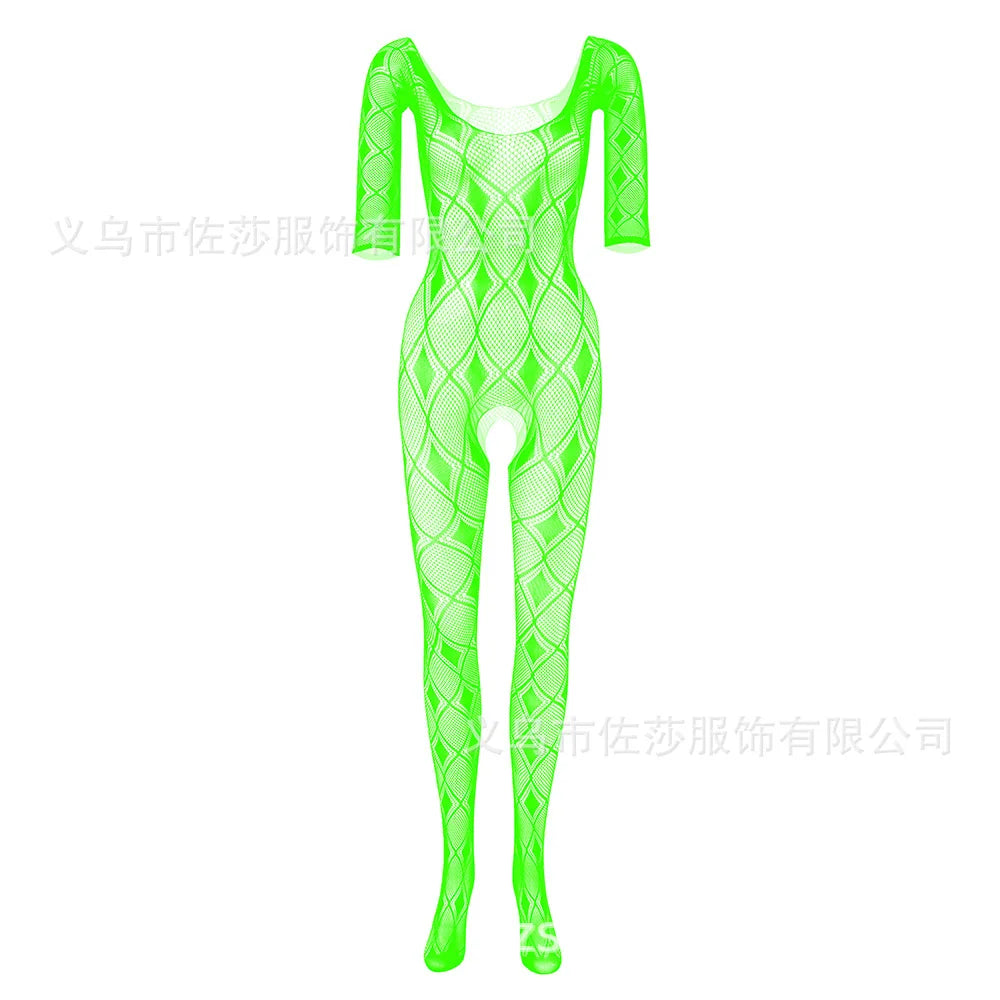 Meifan  Factory Direct Wholesales Women's Long Sexy Fishnet Stockings Fish Net Pantyhose Tights Mesh Stockings Lingerie