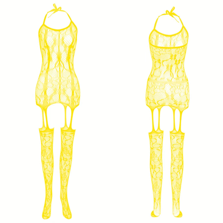 2024 Femme Lingerie One Piece Black Cutout Jacquard Stockings Full Body Erotic Lingerie Crotchless Bodysuit Nylon Sexy