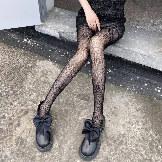 Halloween Masquerade Ball Cosplay Silk Stockings Skeleton Bat Bloody Silk Stockings Blood Stockings Printed Knee Socks