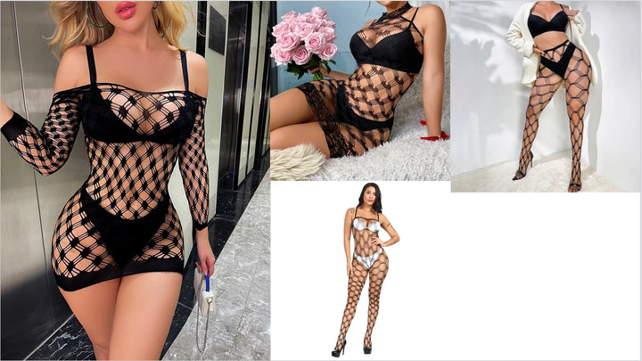 Hexagon Hollow Out Pantyhose Women Sexy Fishnets Lace Top Thigh High Tights Sexy Mesh Lingerie Bodystocking Seamless Stocking