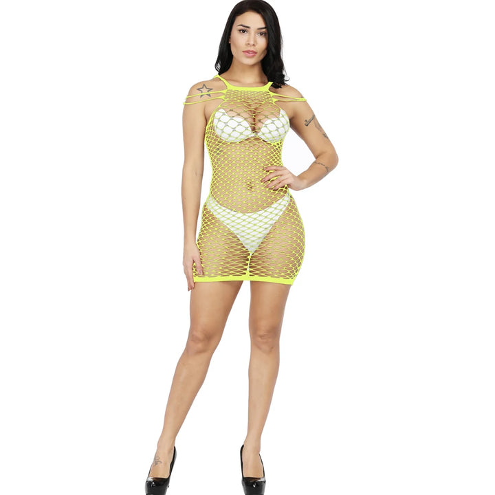 Sexy Lingerie for Girls Teddy Dress Strap Sheer Nylon Bodystocking Chemise Medias Open Crotch Body Stockings Tight
