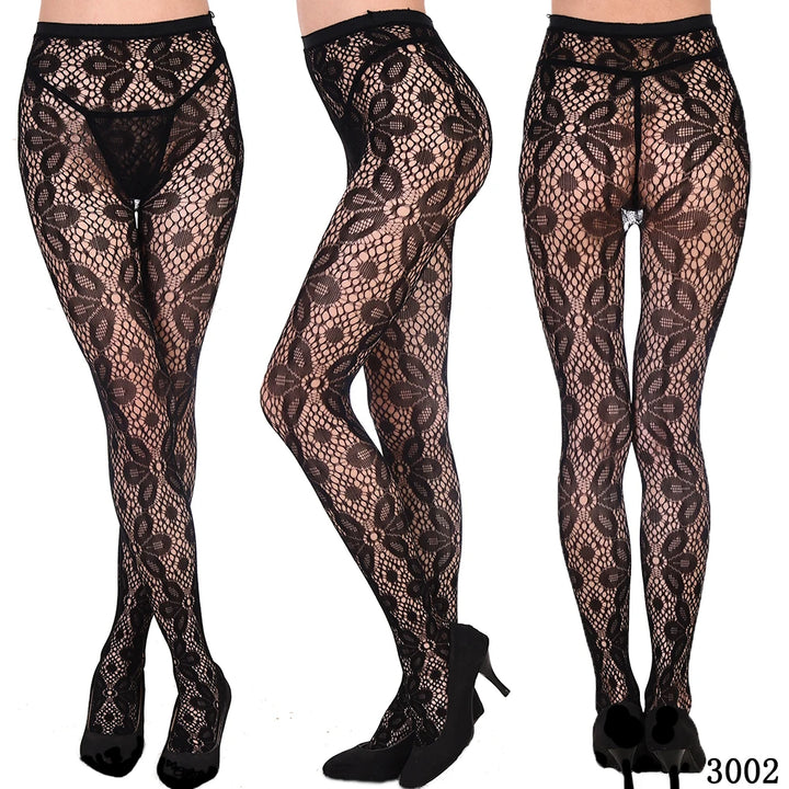 2024 Fishnet Women's Lace Stockings Tights Sexy Pantyhose Regular & Plus Sizes High Waisted Tights Pantyhose