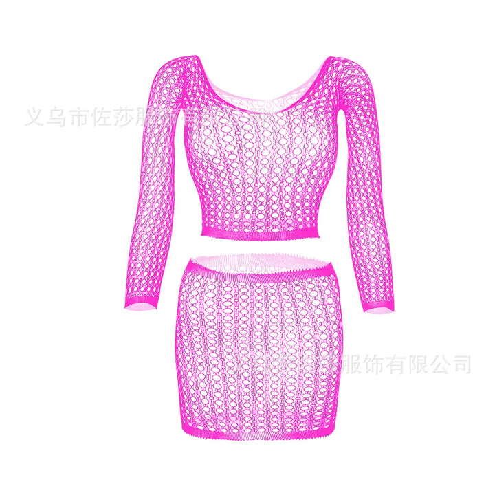 2023 Design Hot Sell Lace Trim Back Crisscross Sexy Hot Net Bodystocking Women Sexy Lingerie Bodystocking for Women