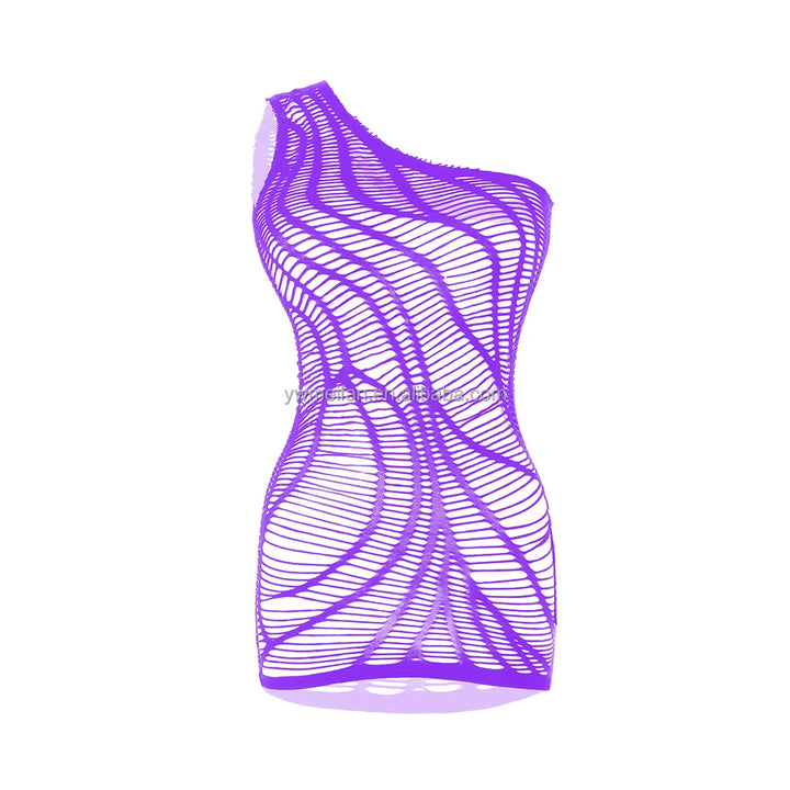 Sexy Fishnet Bodystocking Floral Slips Women's Sexy Mesh Sheer Bodysuit Crotchless Body Stockings Lingerie Dress