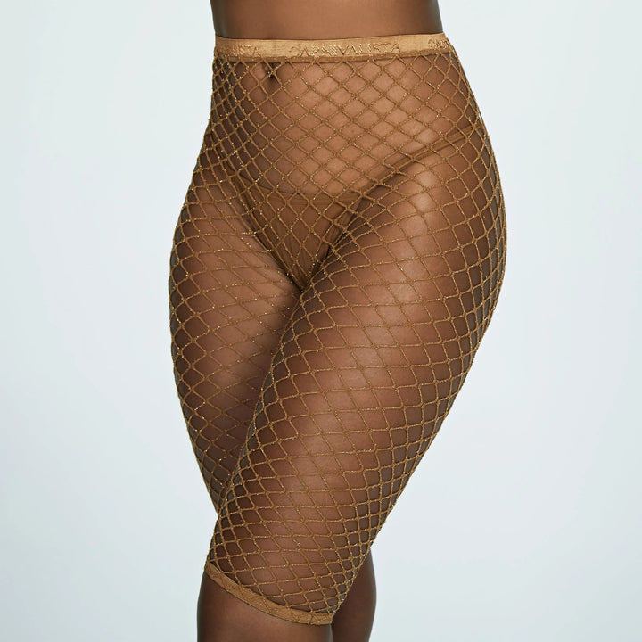Women's Net Dress Manufacturer Popular Stocking Carnival  Shorts in Skin Tones Fish Net Stockings