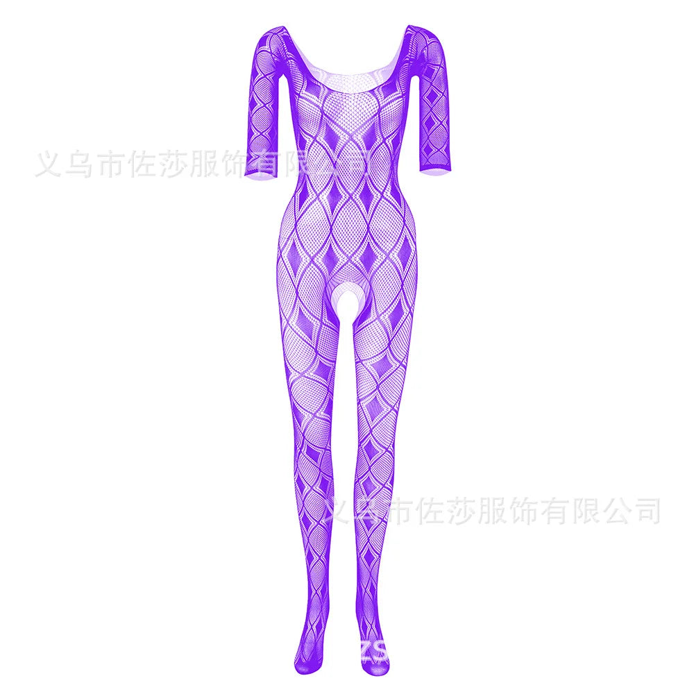 Meifan  Factory Direct Wholesales Women's Long Sexy Fishnet Stockings Fish Net Pantyhose Tights Mesh Stockings Lingerie