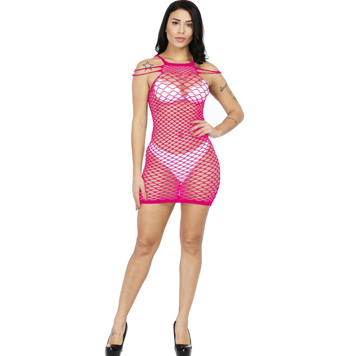 Sexy Lingerie for Girls Teddy Dress Strap Sheer Nylon Bodystocking Chemise Medias Open Crotch Body Stockings Tight