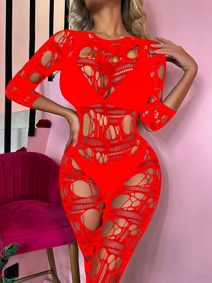 Black Striped Fishnets Bodystocking Women's Plus Size Clothing Sexy Mesh Bodysuit 2024 Femme Lingerie Sexy Stockings