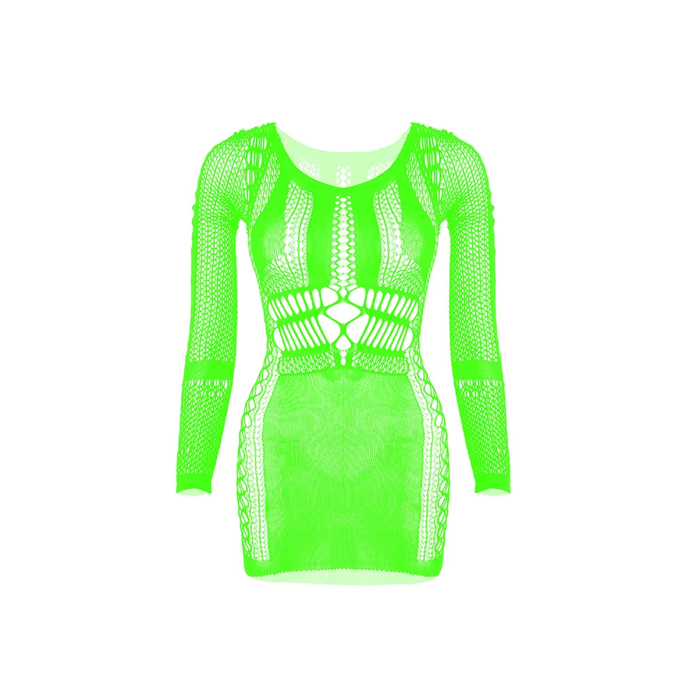 Hollow Out Mature Women Sexy Mesh Lingerie Dress Women Sexy Clothing See Through Sexy Fishnets Bodystocking Bodysuits