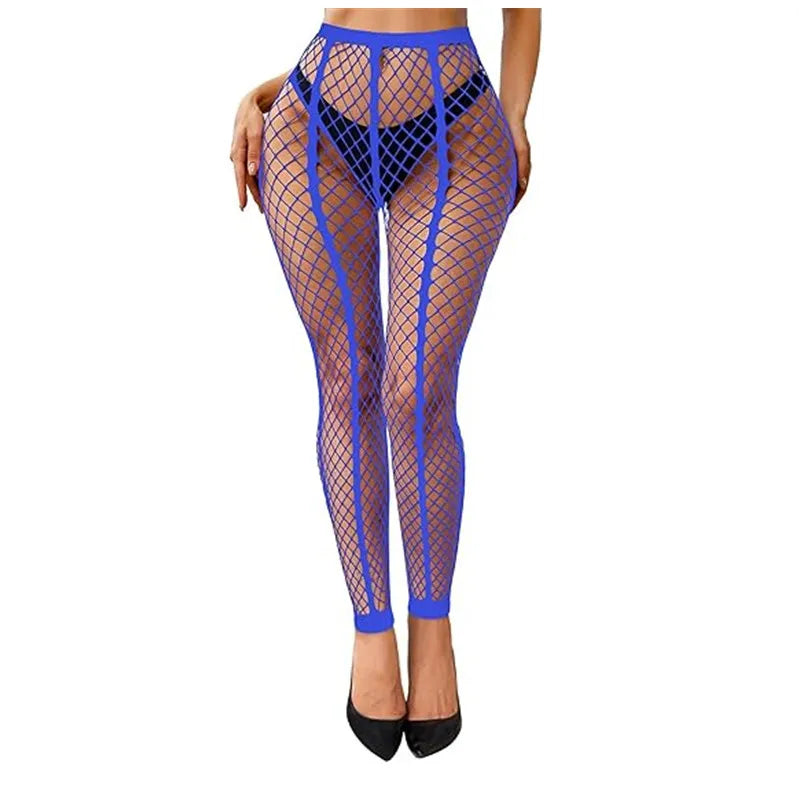 Wholesale Popular Sexy Multi-Color Stockings Thin Breathable Fishnet Tights Knee Knitted Technique Summer Body 4024