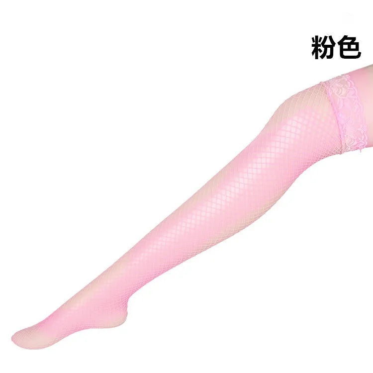 UYW Factory Direct Sales Sexy Hot Girl's Erotic Over Knee Fishnet Stockings