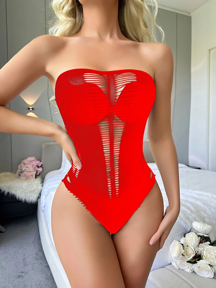 Black Fishnet Body Stocking Women Sexy Hollow Out Bikini Mature Girls Mesh Sheer Erotic Lingerie Stockings Femme Sexy