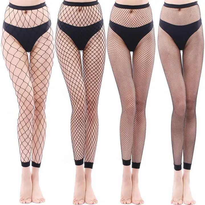 Factory Direct Sale Fishnet Tights Women's Casual Sheer Nylon Hosiery Silk Stockings Black Big Holes Pantyhose Tights