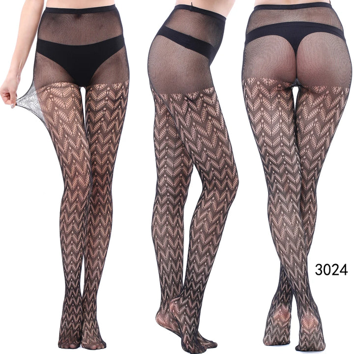 2024 Fishnet Women's Lace Stockings Tights Sexy Pantyhose Regular & Plus Sizes High Waisted Tights Pantyhose