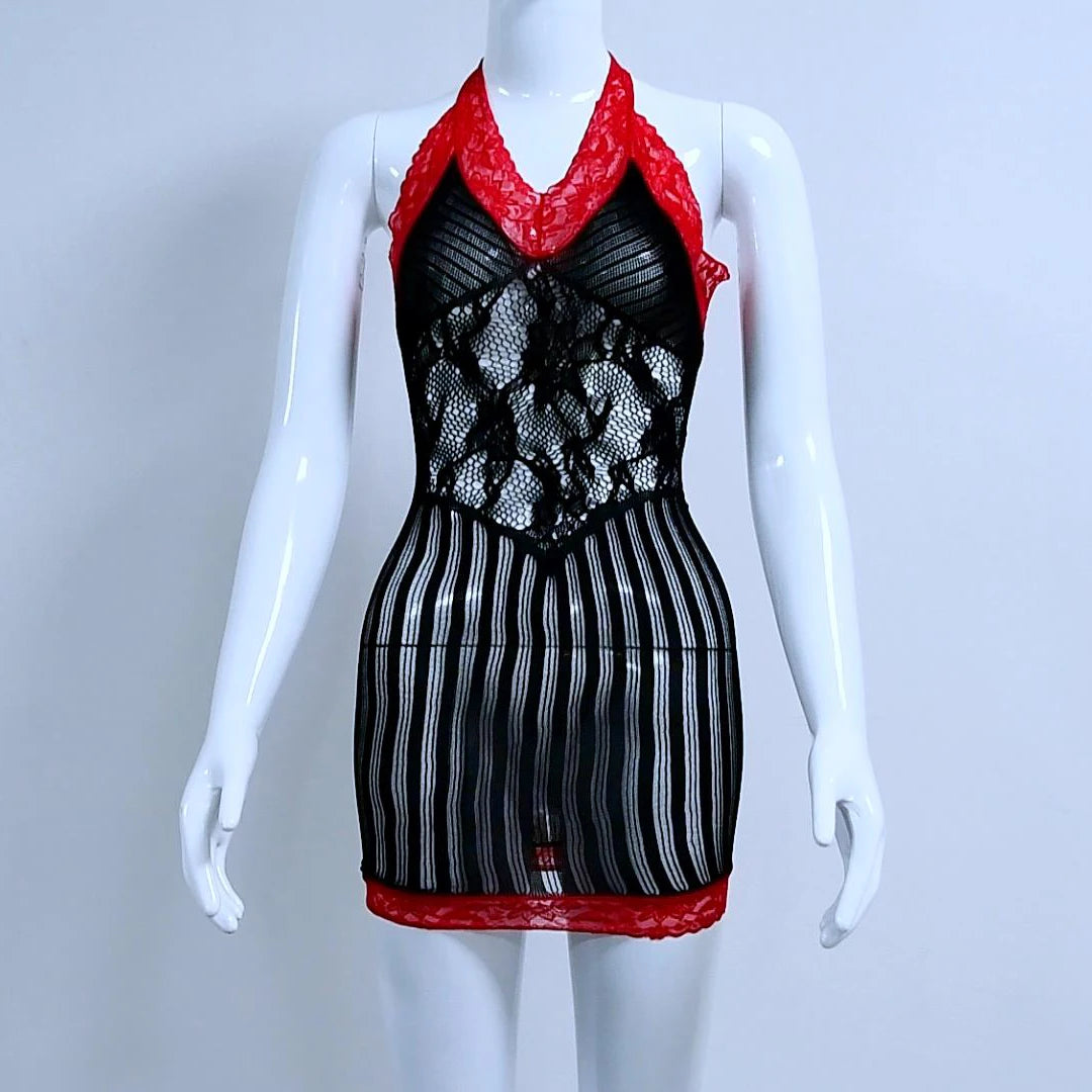 Sexy Design Women's New Fashion Slim Sexy Backless Camisole Evening Bodycon Dress Lingerie for Chubby Women