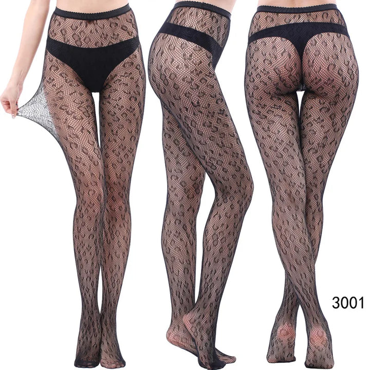 Womens Fishnet Tights Suspender Pantyhose Thigh-High Stockings