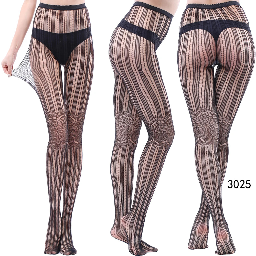2024 Fishnet Women's Lace Stockings Tights Sexy Pantyhose Regular & Plus Sizes High Waisted Tights Pantyhose