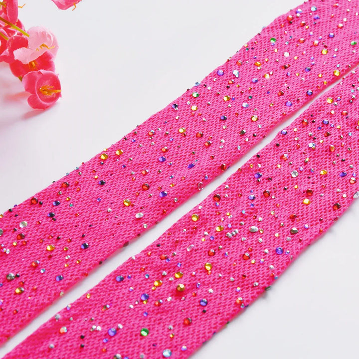 Colorful AB Gem Rhinestone Stockings Women Sexy Nylon Hosiery Thin High Tights Girls Candy Color Lingerie Pantyhose