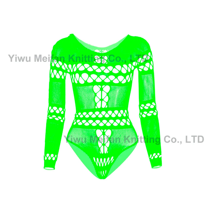 2024 Hot Transparent Costumes High Fashion Designer Mature Sheer Long Sleeve Lingerie Femme Sexy for Chubby Women