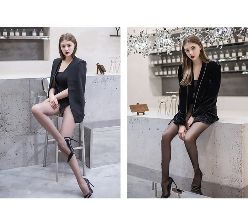 Super Elastic Magic Sexy Woman Pantyhose Transparent  0d 8d Ultrathin Closed Crotch Pantyhose / Tights Women