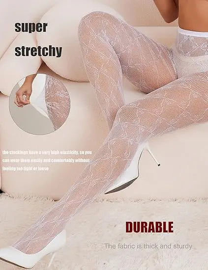 OEM Custom Sexy Tights for Women High Waist Fishnet Stockings Lace Leggings Floral Lace Pantyhose Leopard Carnival Stockings