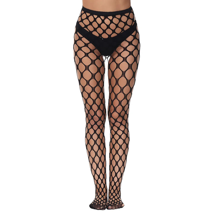 Hot Selling Womens Nylon Hosiery Pantyhose Tights Sexy Fishnet Tights Hollow Out Sexy Silk Lace Crotchless Stockings
