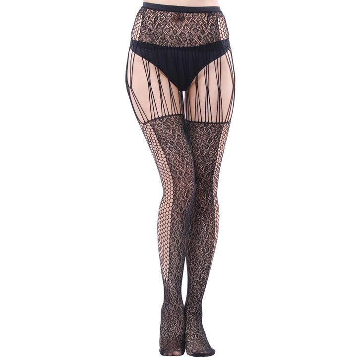 Black Stockings Lace Body Socks Sexy Naked Costume Women Bodystockings Costume Crotchless Pantyhose