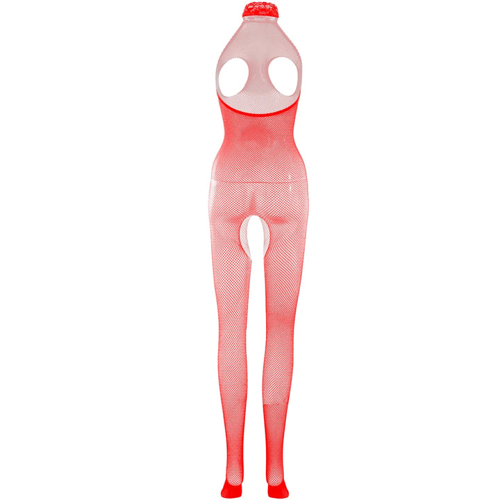 Women Jumpsuit 2023 Full Body Stocking Complexion Sheer Crotchless Lingerie Cosplay Bunny Girl Mesh Fishnet Playsuit