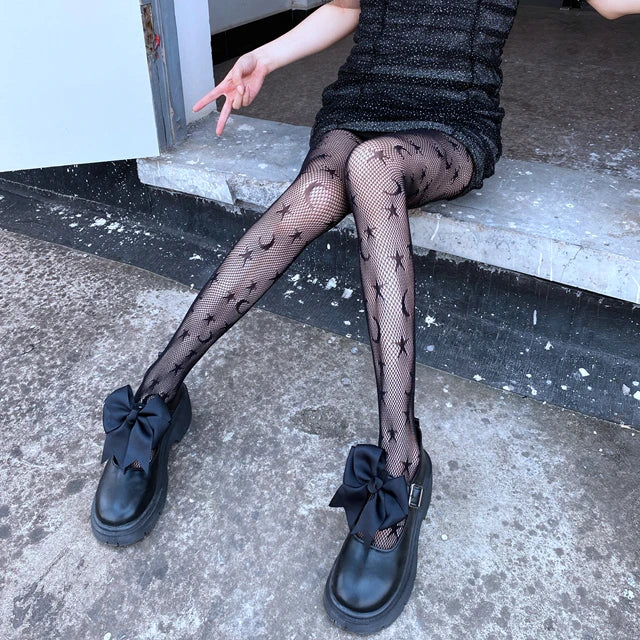 Women's Design Pantyhose Customize Print Popular Brand Logo Tights Fashion Sexy Fishnet  Stockings