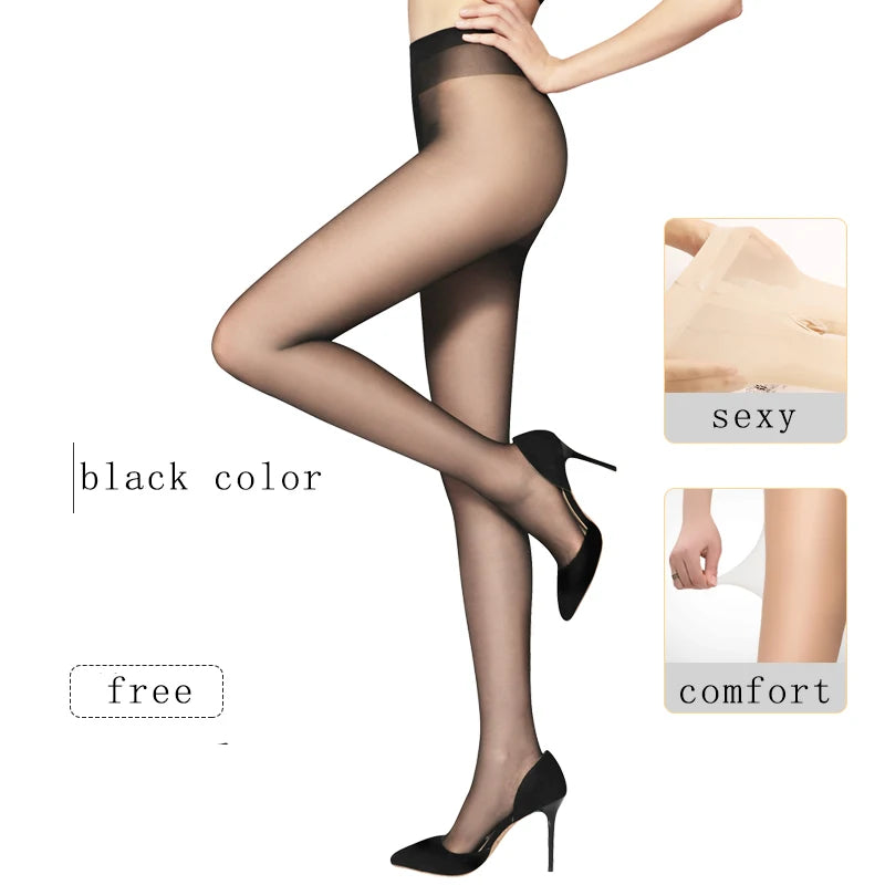 Super Elastic Magic Sexy Woman Pantyhose Transparent  0d 8d Ultrathin Closed Crotch Pantyhose / Tights Women