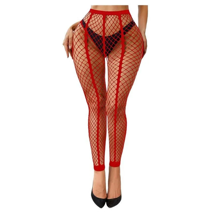Wholesale Popular Sexy Multi-Color Stockings Thin Breathable Fishnet Tights Knee Knitted Technique Summer Body 4024