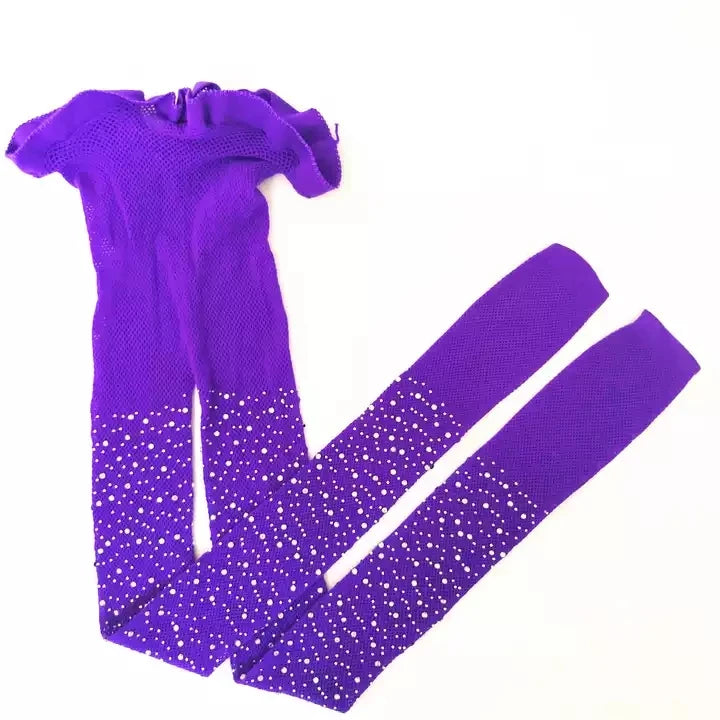 Kids Kawaii Pattern Mesh Shiny Rhinestone Fishnet Tights Girls Fishnet Stockings for Princess Dress High Waist Mesh Tights