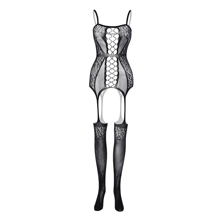Hot Sales Sexy Fishnet Crotchless Body Stockings Tights Women Sexy Erotic Lingerie Stockings Full Body Femme Lingerie
