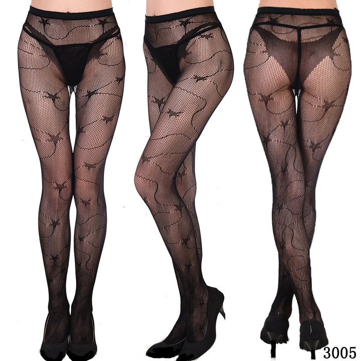 2024 Fishnet Women's Lace Stockings Tights Sexy Pantyhose Regular & Plus Sizes High Waisted Tights Pantyhose