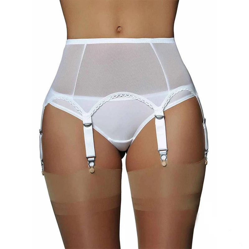 Lingerie Costumes Knee High Stocks Garter Belts With Straps Plastic Clip for Silk Stocking Fishnet/Net Suspender Pantyhose
