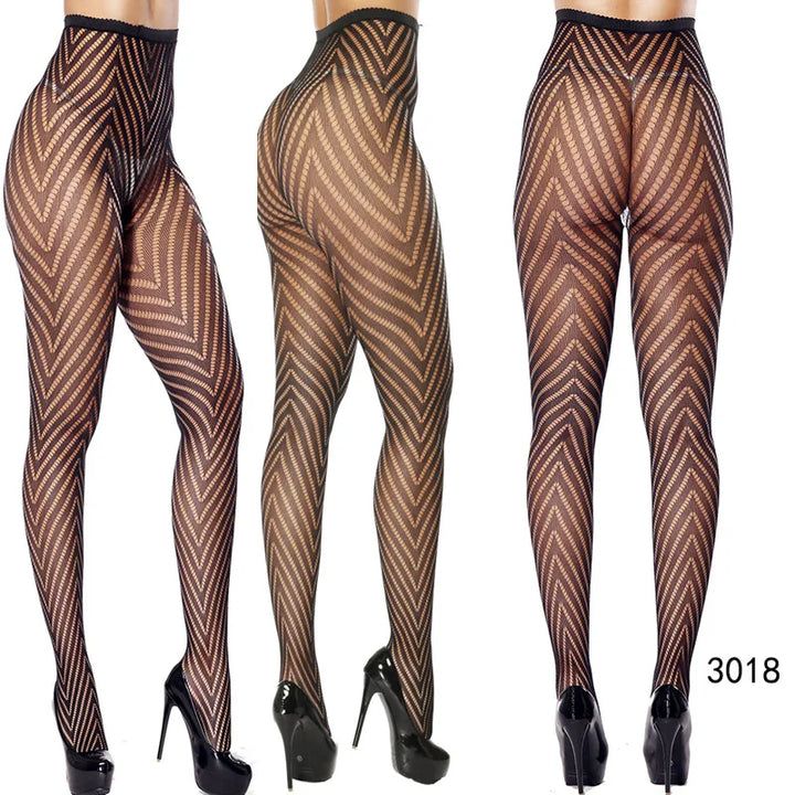Womens Fishnet Tights Suspender Pantyhose Thigh-High Stockings