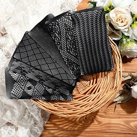 Patterned Stocking Long Tube Fishnet Socks Black Mesh Net Knee High Tights Seamless Pantyhose Costumes Calf Socks