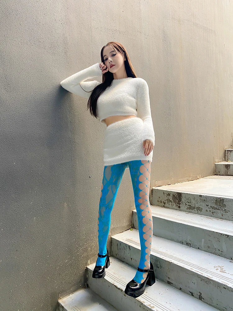2025 Fashion Thin Sexy Pantyhose Summer Hot Stockings Wholesale Leggings for Women Sexy Net Side Hollow Design 3082