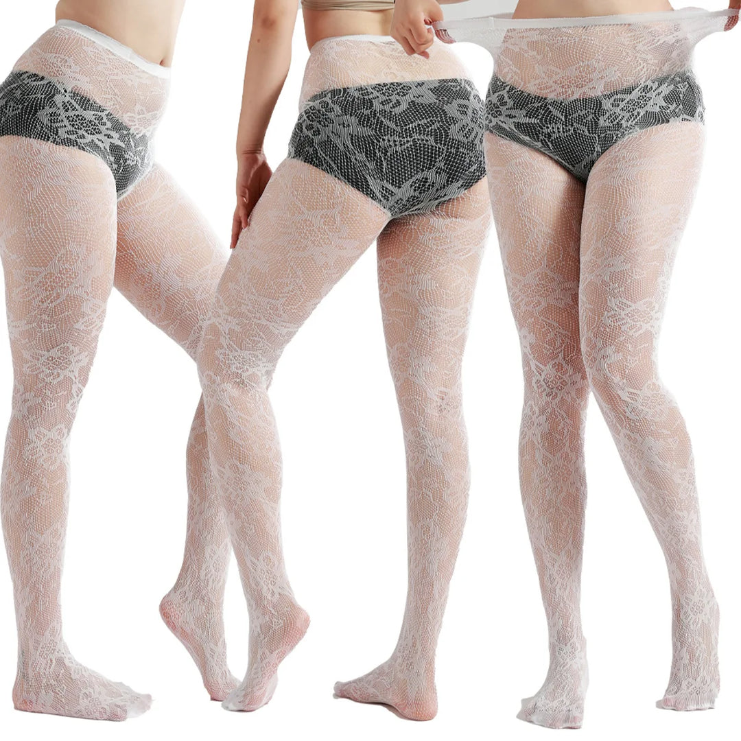 Ladies Sexy Breathable  Fishnet Leggings  Geometric Pattern Tights Free Size Fashionable Breathable Stockings for Women 3101