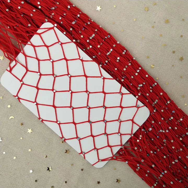 2024 Stylish Multi- Colour Fishnet Gemstone Inserted Stockings Fashion Pantyhose Hollow Out Tights Women Sexy Stocking