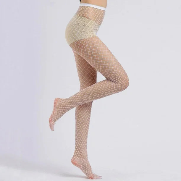 Glow in the Dark Fishnet Stockings Women Sexy Floral Jacquard Pantyhose Tights Nightclub Dance Nylon Luminous Hosiery