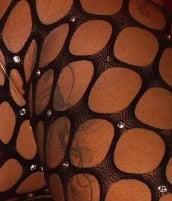 AB Gem Rhinestone Lingerie for Women's Clothing Sexy See Through Glitter Stockings Full Body Nightclub Stripper Outfits