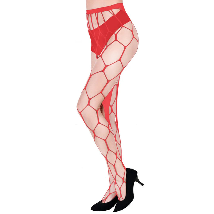 Factory Hot Selling Fishnets Pantyhose White Big Holes Stockings Women's Hosiery Hollown Out Stretch Thin High Tights